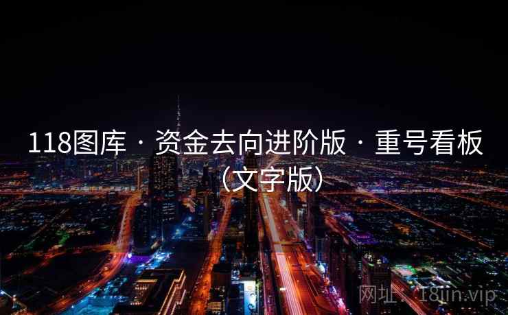 118图库 · 资金去向进阶版 · 重号看板（文字版）